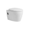 Buy cheap Sleek Seamless Ceramic Wall Hung Toilet Bowl Mix Pit Spacing 180mm from wholesalers