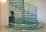 Carbon Steel Glass Custom Spiral Staircase Customized Size DIY Installation