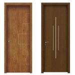 Stainless Steel Bedroom UPVC PVC Casement Door For Modern Simple Interior