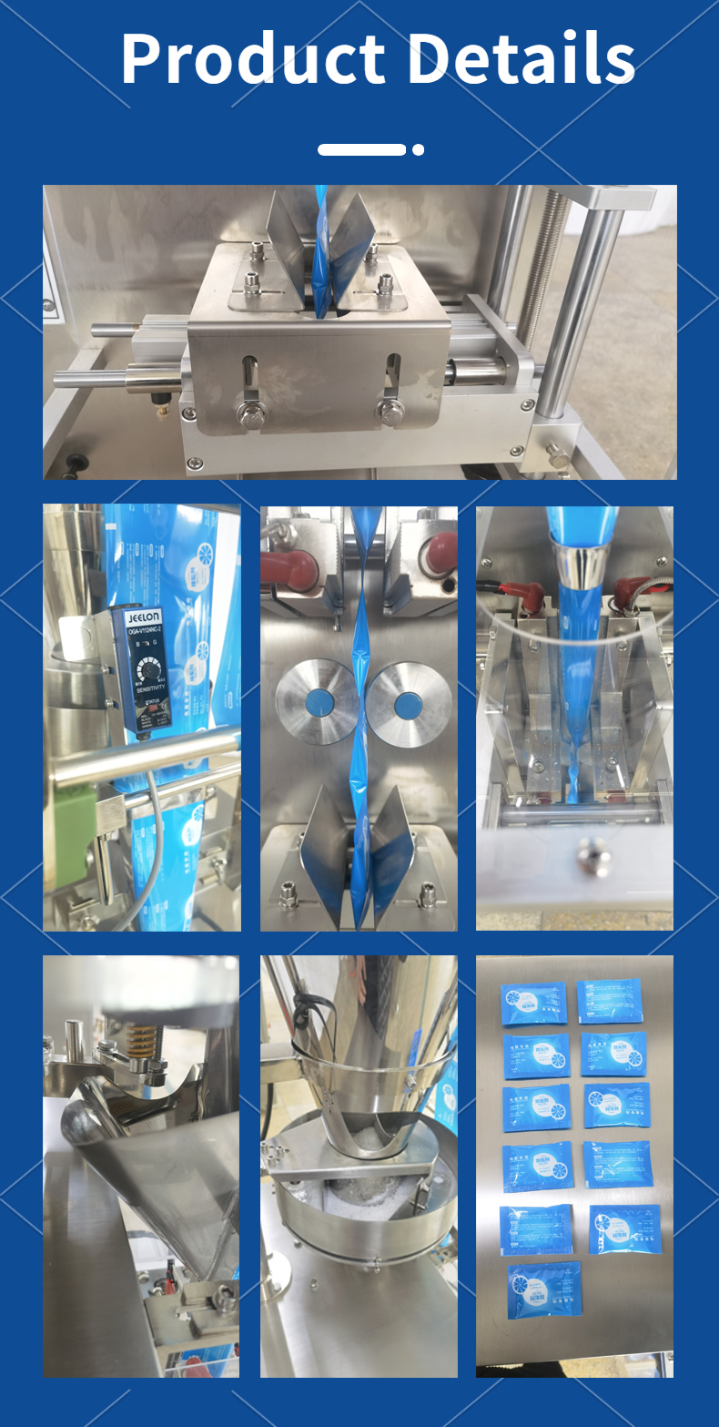 Vertical Automatic 5g 25g Black Pepper Salt Hotel Sugar Sachet Pouch Stick Bags Packing Machine