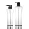 Buy cheap Transparent Cylinder Round Cosmetic Lotion Bottle 400ML 600ML Black Pump from wholesalers