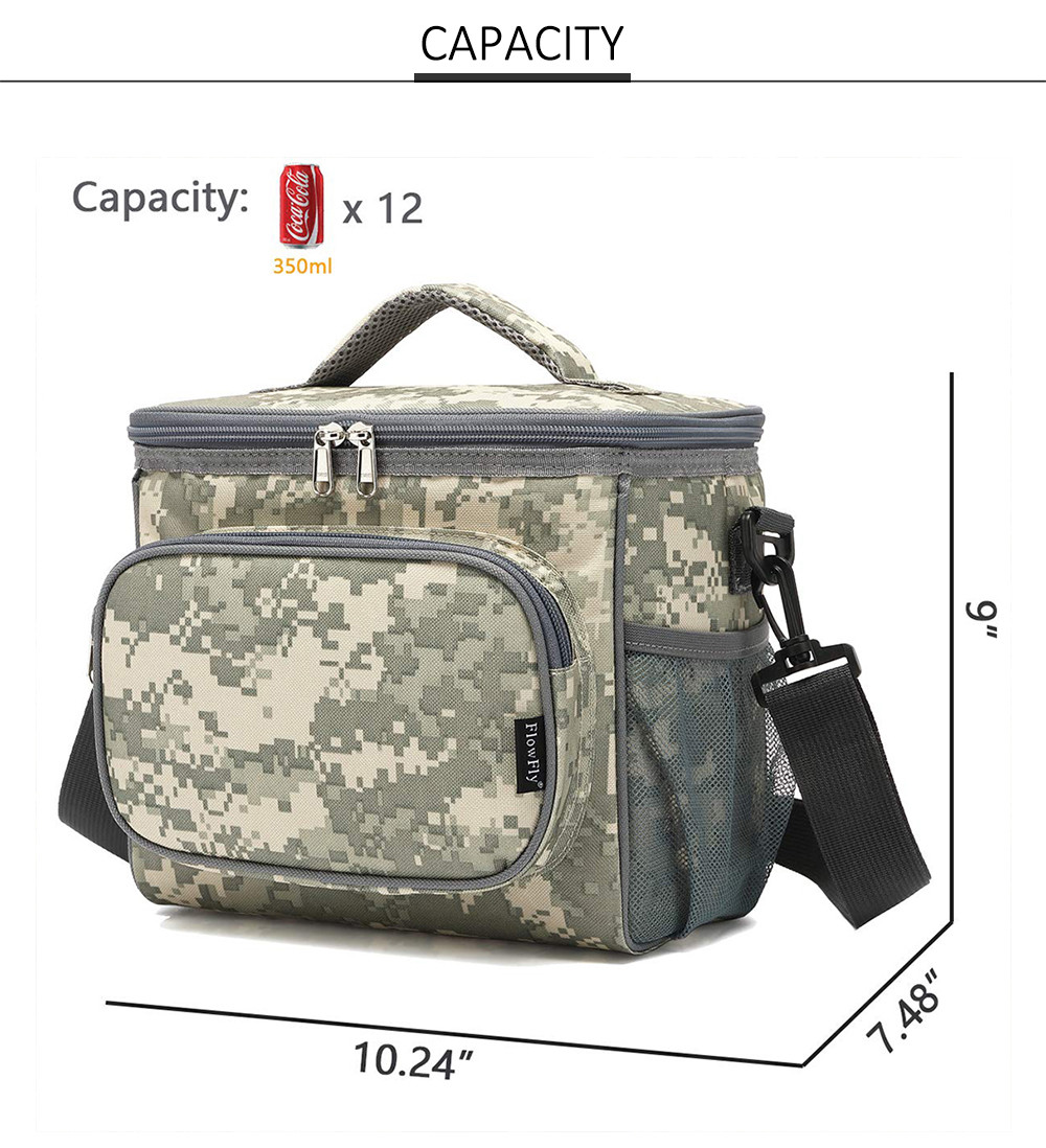 Thermal Lunch Bag Cooler with Should Strap for Work School Picnic