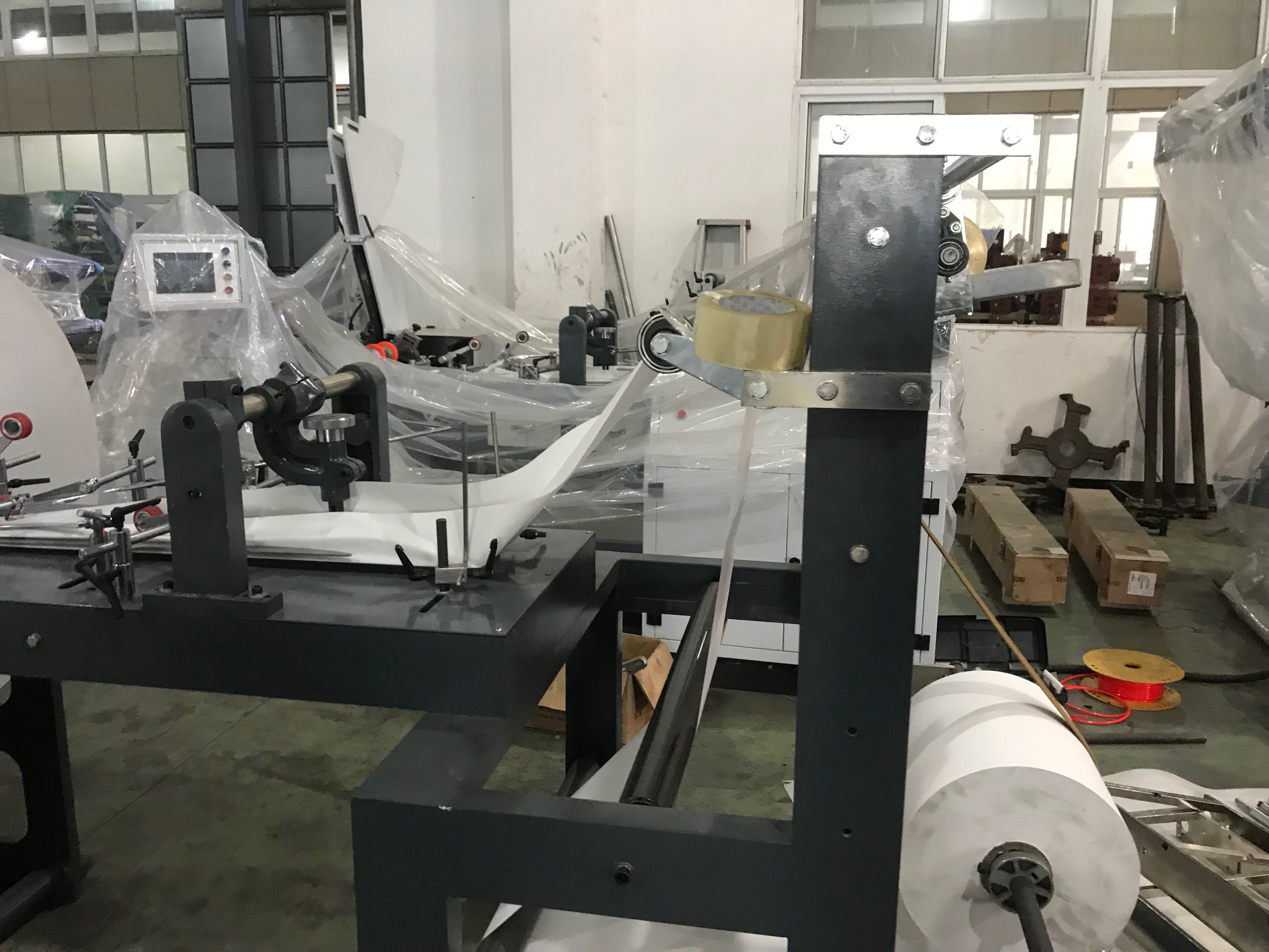 2019 new hotsale mechanical type flat v bottom paper bag making machine