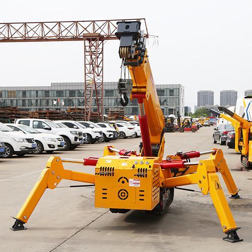 Buy cheap 3 Ton Heavy Mobile Spider Crawler Cranes ZHONGMEI Telescopic Construction Electric Spider Crane from wholesalers