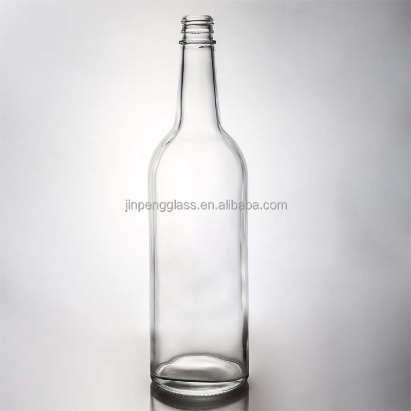 Hot Clear Crystal White Glass Bottle for Wine Gin Whiskey Tequila 500ml 700ml 750ml 1000ml
