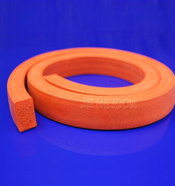 Buy cheap Thermotolerant 30-80A Square Foamed Silicone Sponge Strips from wholesalers