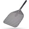 Buy cheap Alumina Pizza Turning Shovel 12 Inch Black Hard Aluminum Perforated Pizza Peel from wholesalers