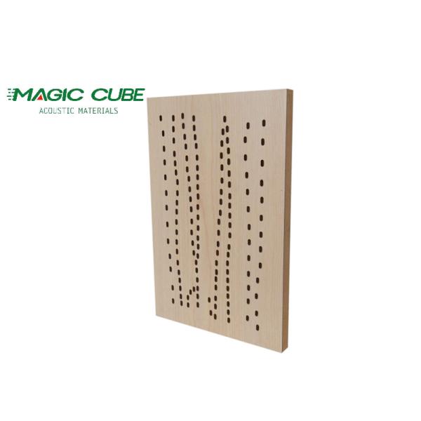 Buy cheap Wood Veneer Micro Perforated Acoustic Panels 12mm Thickness For Full Frequency Absorption from wholesalers
