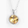Buy cheap Long Teardrop Round Marquise Pendant Necklace 925 Silver Gemstone Box Chain Locket from wholesalers