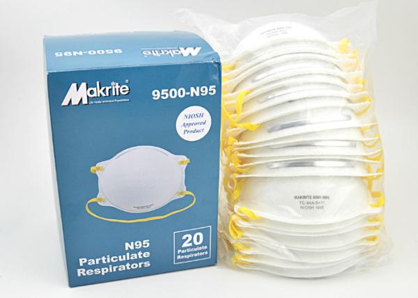 Buy cheap CE FDA Protective 4 Ply Cup Type N95 FFP2 Respirator from wholesalers