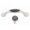 Buy cheap Acrylic Stones Dresser Pulls Crystal Wardrobe Door Knobs Elegant Pearl White Furniture Handles from wholesalers