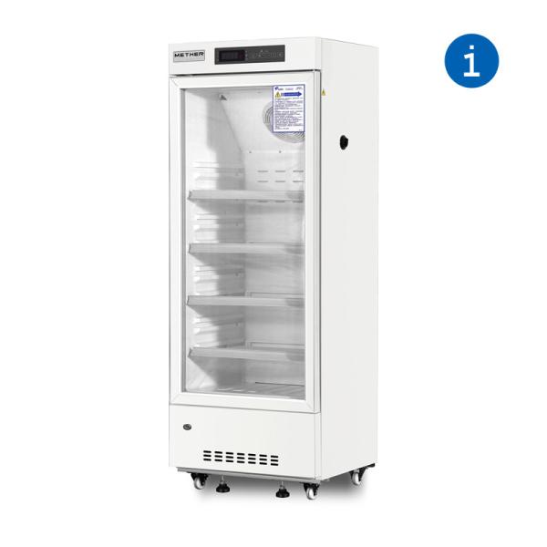 Buy cheap 226L Medical Glass Door Pharmacy Display Cabinet Refrigerator For Hospital / Lab from wholesalers