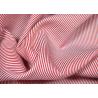 Buy cheap Soft Touch Cotton Yarn Dyed Fabric , Smooth Red And White Striped Material from wholesalers