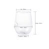 Buy cheap Funny High Quality Plastik Couple Cup for Wholesale Transparent Smoothie Plastic Cup Beverage & Food Dringking Cup from wholesalers