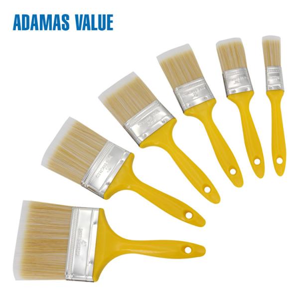 Buy cheap Professional Paint Flat Brush Plastic Handle PET Fibre Bristles For Painting from wholesalers