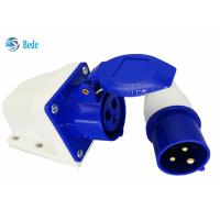 Buy cheap 220-250V 16A Industrial Connector Male And Female Single Phase 2P+E Blue Color product