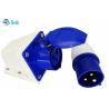 Buy cheap 220-250V 16A Industrial Connector Male And Female Single Phase 2P+E Blue Color Wall Mounted Type from wholesalers