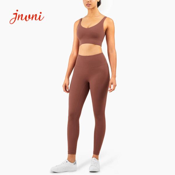 220gsm Buttery Soft Squatproof Interlock Yoga Activewear Sets Workout Sports Bra
