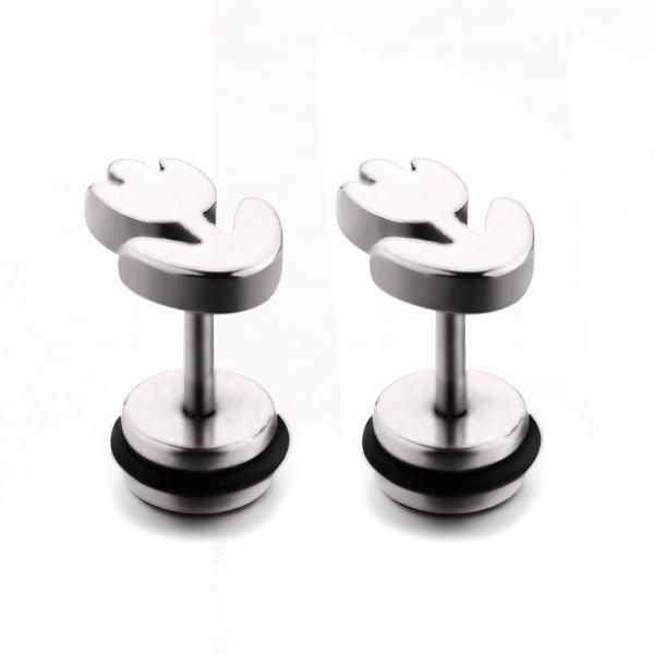 Buy cheap Wholesale cheap price stainless steel body jewelry flower stud earrings for women from wholesalers