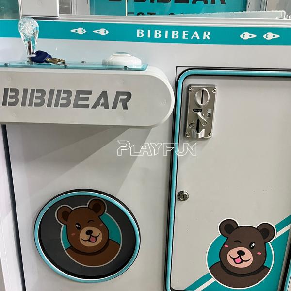 Playfun New Design Metals Bear Claw Doll Machine Automatic Doll Claw Crane Machine for Indoor Amusement Park