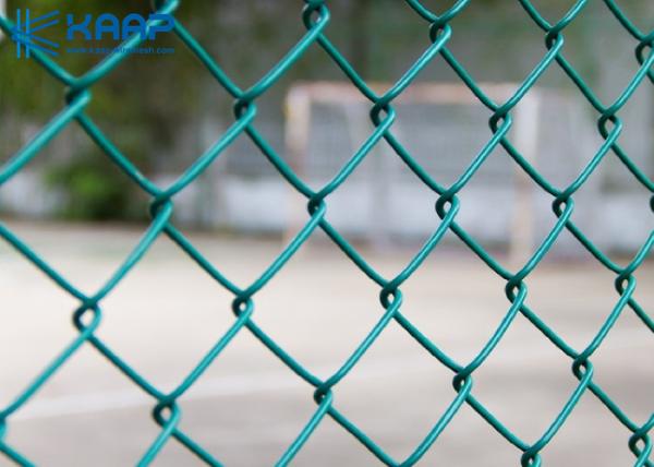 Customized Temporary Chain Link Fence Green Color Cost Effective ISO9001 SGS