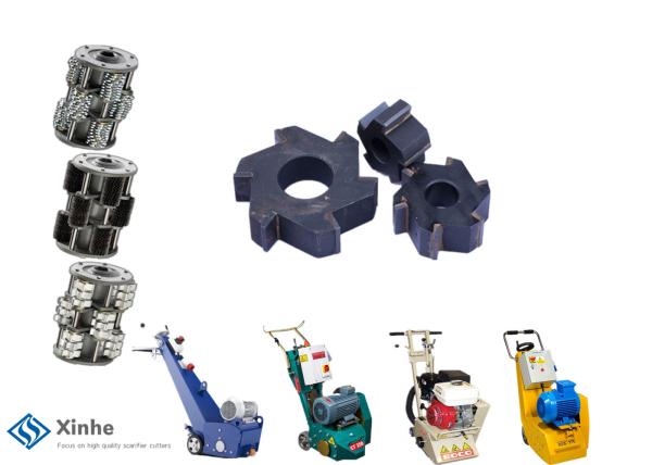Carbide Tipped Milling Cutters On Scarifier And Scabbler Floor Equipment&Floor