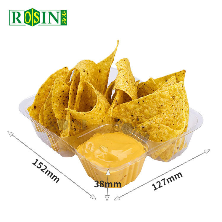 Custom Transparent Biscuit Packing Tray For Potato Chips And Cheese Crisps
