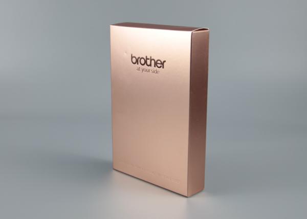 Buy cheap Reusable Plain Printed Packaging Boxes Kraft Paper Material With Gold Debossing from wholesalers