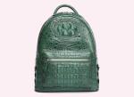 Custom logo crocodile skin bag backpack for ladies
