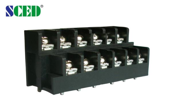 Buy cheap Brass Two Levels 20A Barrier Terminal Block Pitch 11mm Plastic PA66 from wholesalers