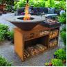 Buy cheap Outdoor Camping portable Stainless Steel BBQ Grill Assembly Required 800mm Cooking Plate Corten Steel from wholesalers
