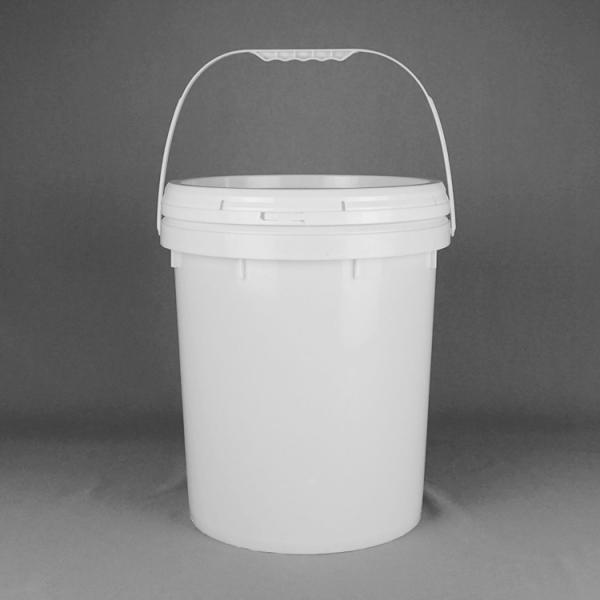 Buy cheap White 22L 5 Gallon Plastic Buckets Plastic Paint Pail With Lid from wholesalers