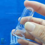 Heat Resistant Custom Laboratory Glassware Transparent Quartz Glass Punch Tube