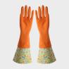 Buy cheap Household Long Sleeve Washing Up Gloves Cotton Flocklined Slip Resistance from wholesalers