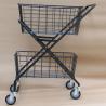Buy cheap Two Layers H950mm W600mm Sports Equipment Storage Rack ,Tennis Ball Trolley Foldable from wholesalers