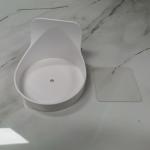 Adhesive Plastic Bathroom Accessories Sets 5KG Wall Mounted Soap Dispenser