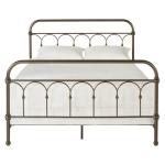 Standard Metal Wrought Iron Platform Bed Strong Sturdy Construction Easy Clean