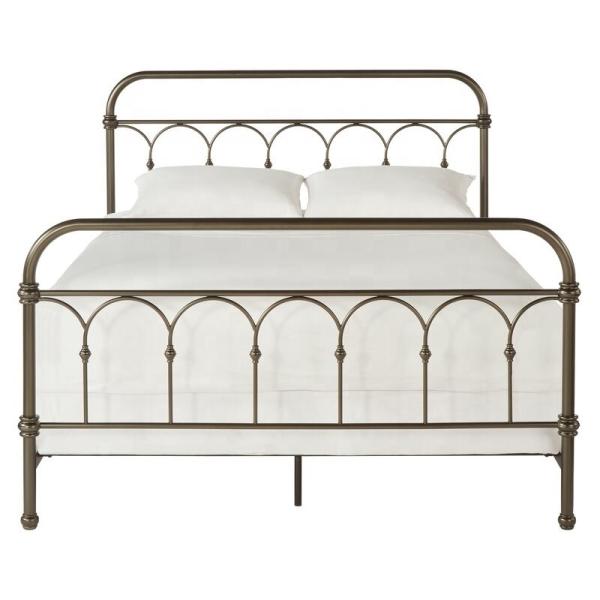 Buy cheap Standard Metal Wrought Iron Platform Bed Strong Sturdy Construction Easy Clean from wholesalers