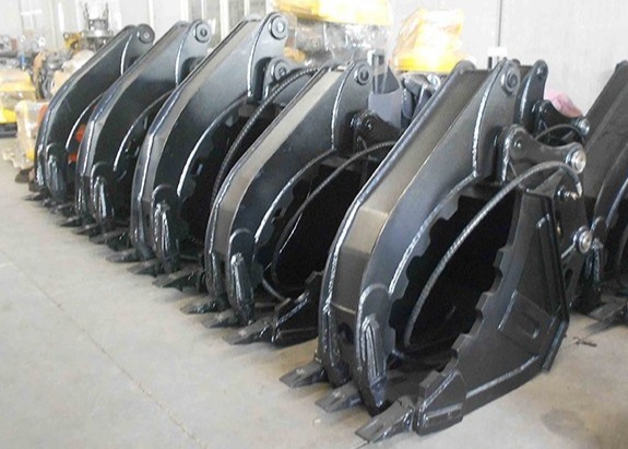 HUITONG Factory Direct Sale Thumb Bucket Construction Machinery Parts Grapple Bucket for EX SK Excavator