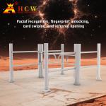 HCW Swing Security Gates Pedestrian Supermarket Entrance Turnstile Stainless