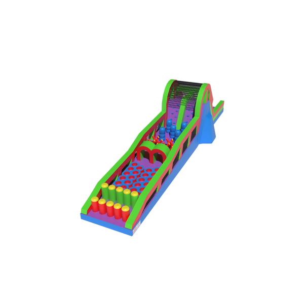 Quality Rainbow - Hued Vibrant Inflatable Obstacle Course for Playful Fun for sale
