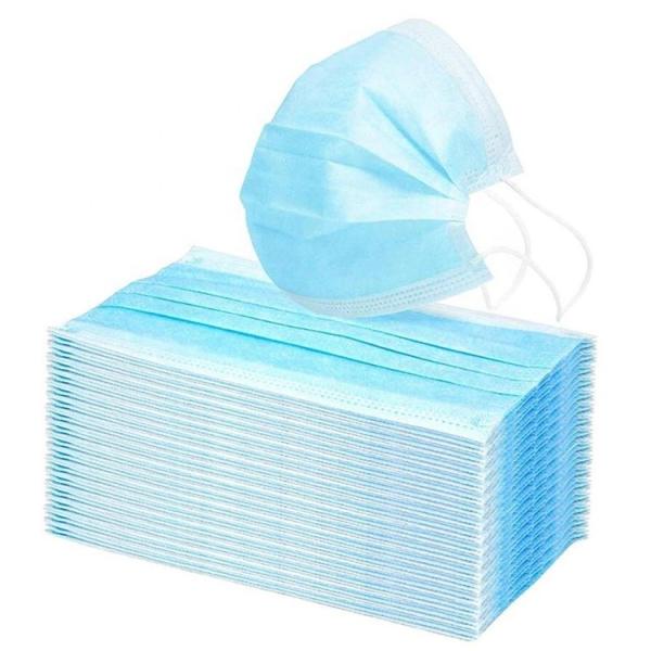 Buy cheap Blue 3 Ply Disposable Mask / Air Pollution Protection Mask Low Respiratory Resistance from wholesalers