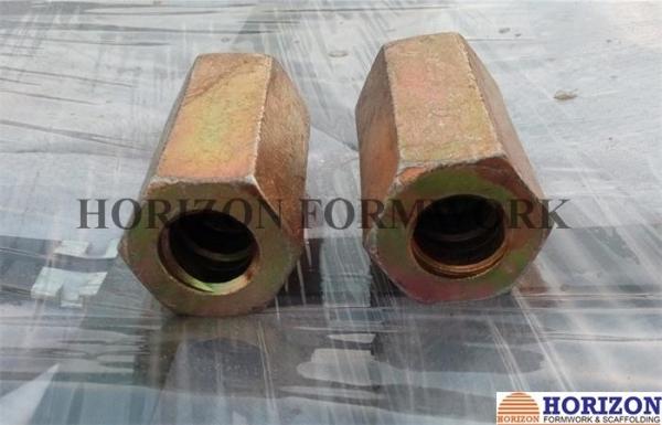 Buy cheap Steel Q235 Hex Rod Coupling Nut 100/110mm Length Equipped With Stop - Pin from wholesalers