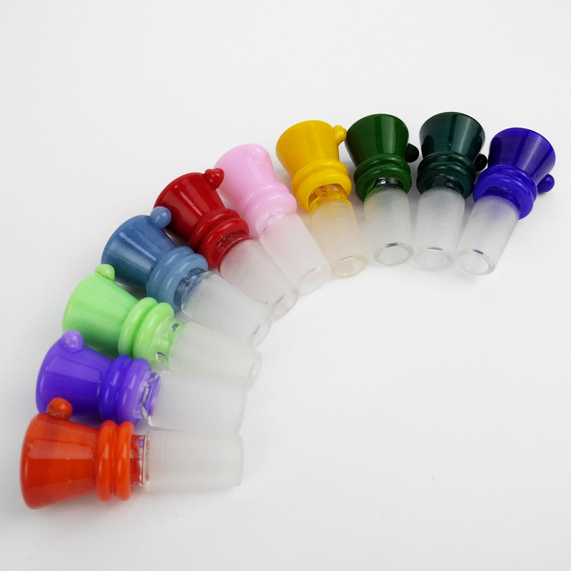 Hand Blown Glass Bong Bowl Herb Slides Funnel Bowl Pieces Multi Design