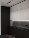 Modern Melamine Modern Showcase One-Wall Kitchen Cabinets