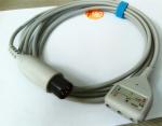 Common 3 Lead 5 Lead ECG Cable Set , LL / Din Style ECG Trunk cable
