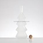 Fancy Custom Design Unique Shape 350ml 500ml 700ml Glass Liquor Bottle for