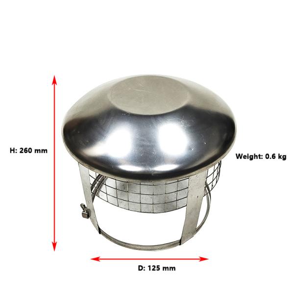 Buy cheap ISO9001 8" Prevent Bird Chimney Flue Rain Caps Power Coated from wholesalers