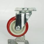 Double Ball Bearing Medium Duty Casters with 3-1/2 Inch Top Plate Swivel Radius