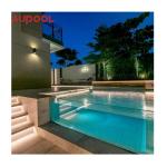Outdoor Swimming Pool with Clear/Transparent Acrylic Waterfall Wall and Sheets